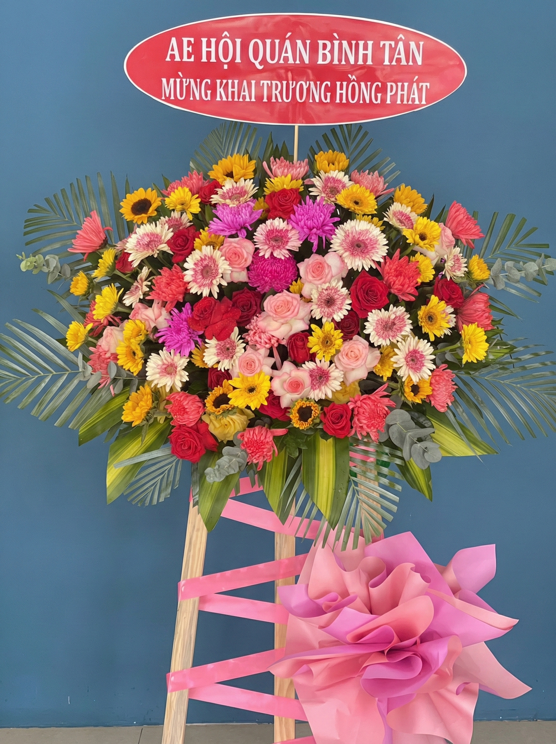 Hoa chúc mừng khai trương hồng phát